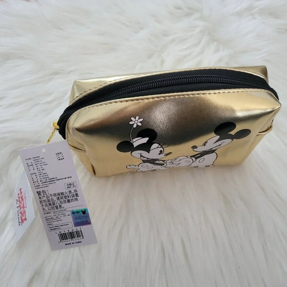 Disney Mickey & Minnie Mouse Metallic Cosmetic Bag